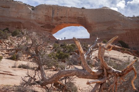 Wilson arch, buiten het park gewoon langs de weg